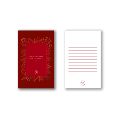 Gift Card "GLOW BRIGHTER THAN THE LIGHTS"